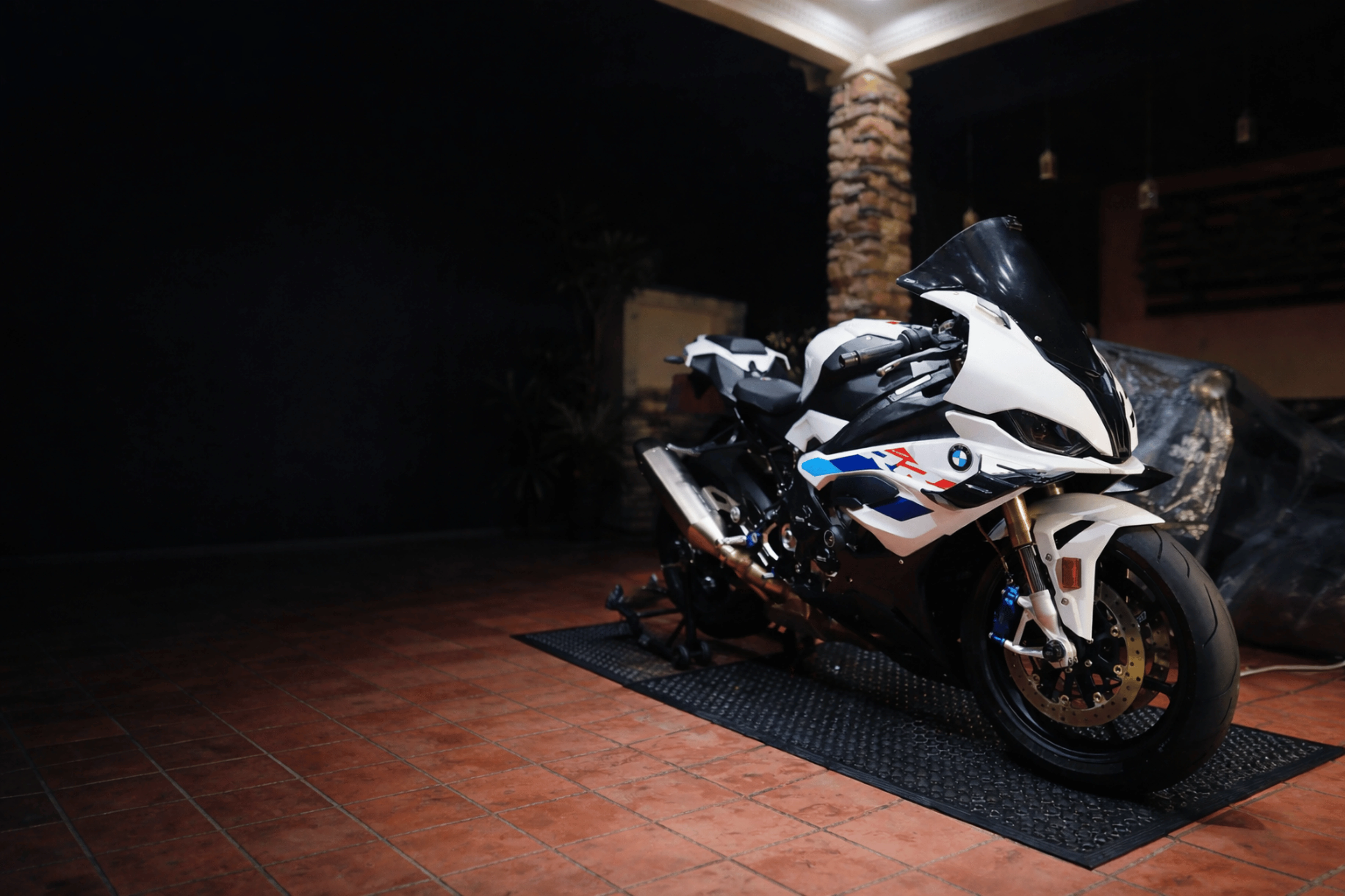 Premium motorcycle care and detailing studio visual